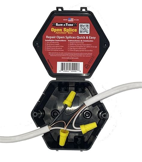 junction splice box|splicing electrical wires junction box.